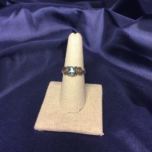 Aquamarine and 925 silver ring